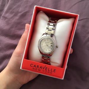 Caravelle New York Women’s Crystal Accent Watch